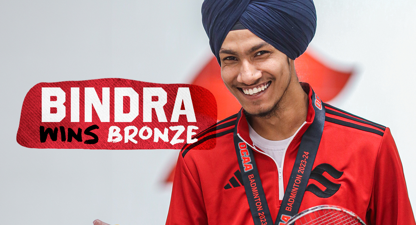 Surge's Maneet Bindra claims Bronze at the 2023-24 OCAA Badminton Championships